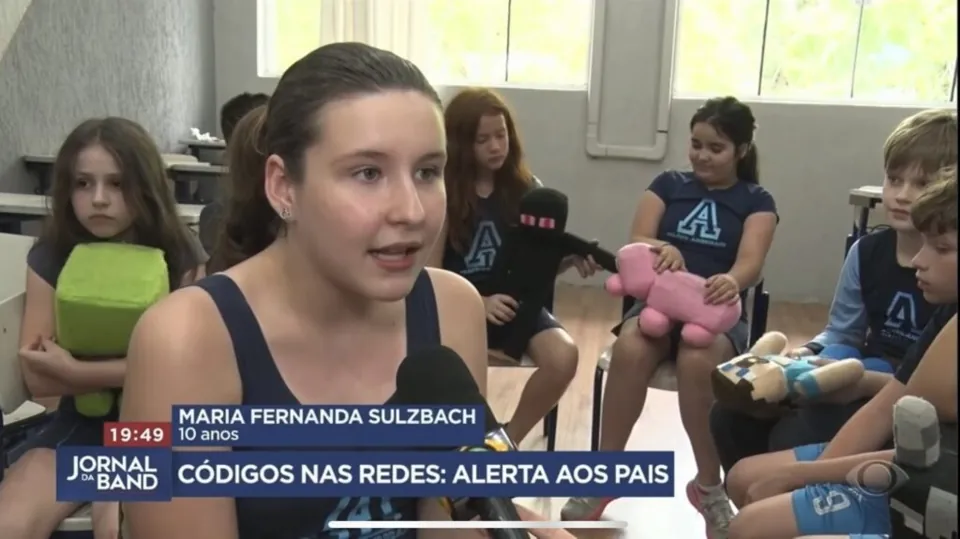 Colégio Americano no Jornal da Band: formação digital orienta debates sobre o uso seguro da internet