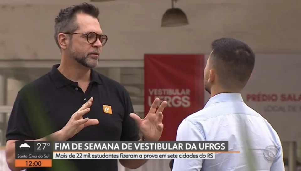 Colégio Leonardo da Vinci na RBS: professor comenta tema da redação do vestibular da UFRGS